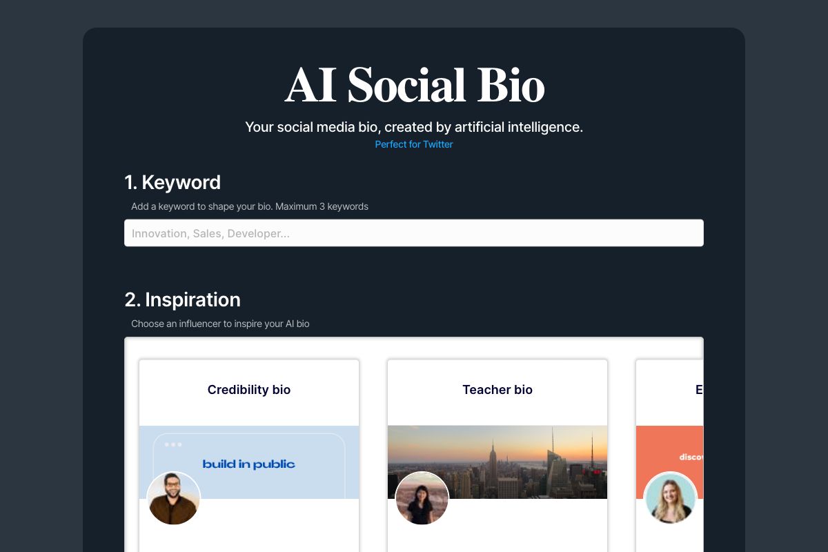 AI Social Bio