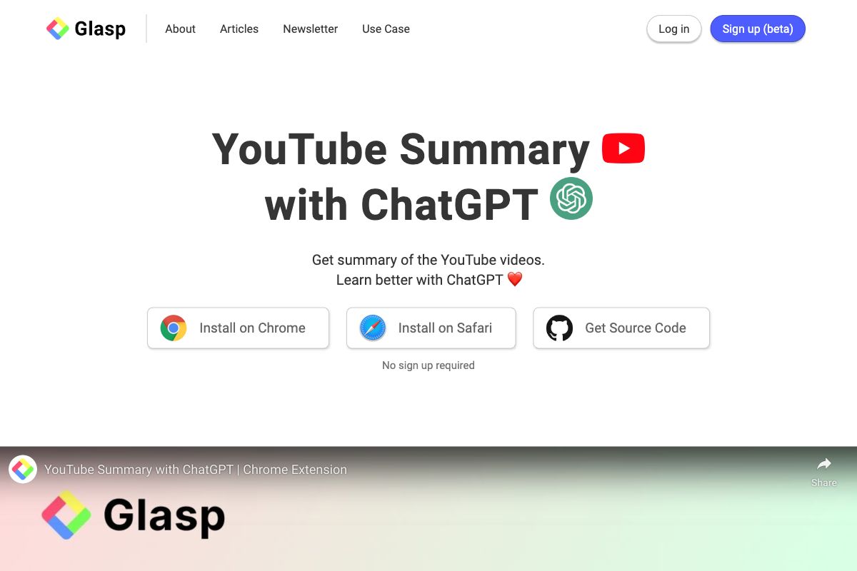 YouTube Summary with ChatGPT