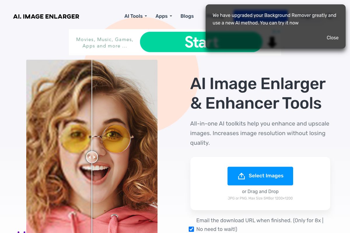 AI Image Enlarger